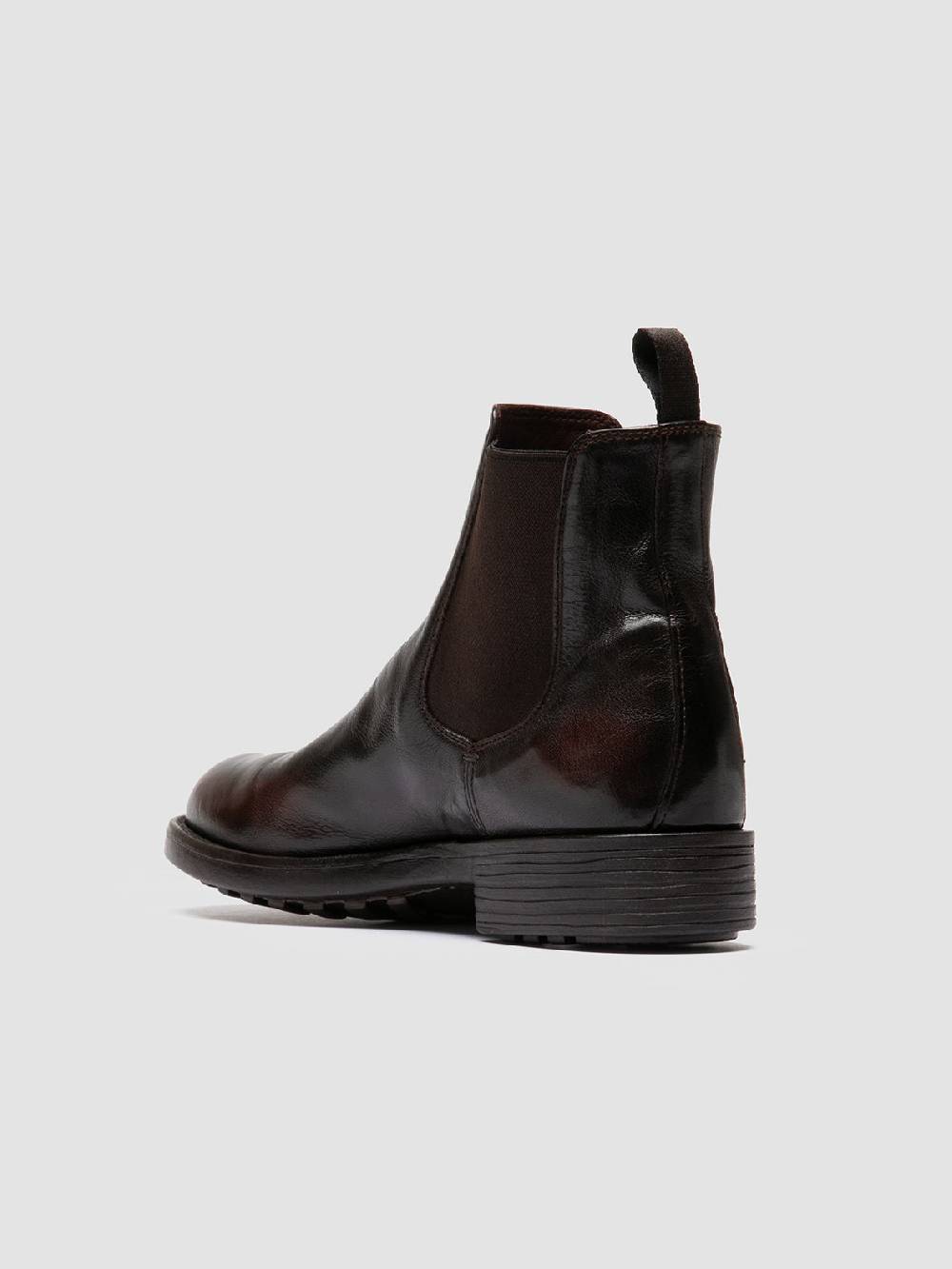 Officine Creative SERGEANT 102 Stivaletti Chelsea in Pelle Marrone Italy