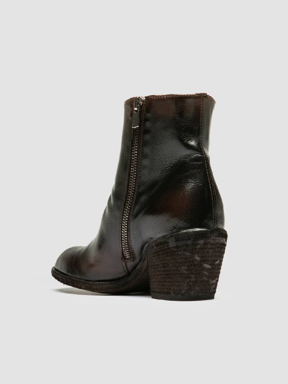 Officine Creative SYDNE 008 Brown Leather Boots Nuovo