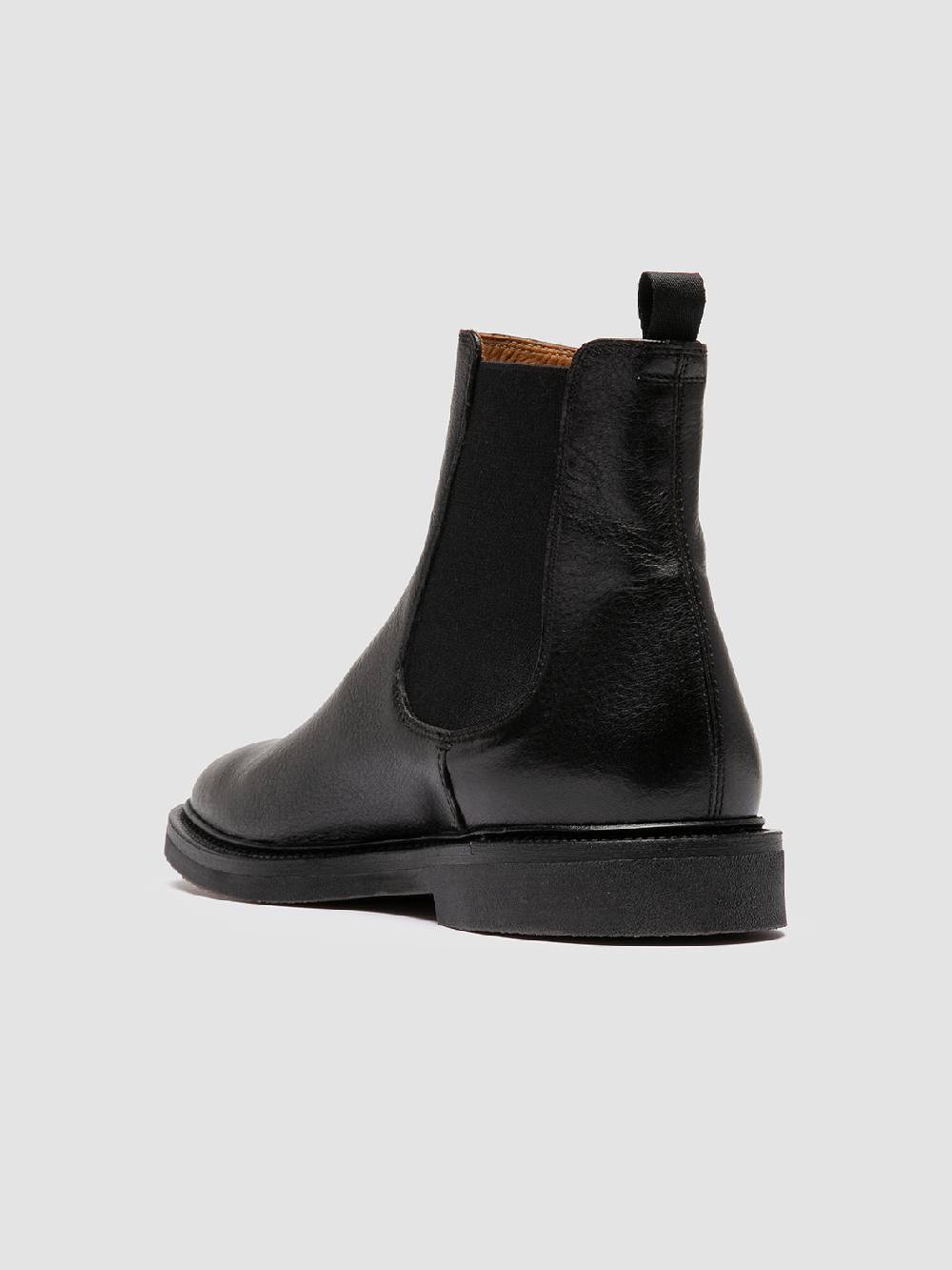 Officine Creative HOPKINS FLEXI 204 Stivaletti Chelsea in Pelle Nera Qualità