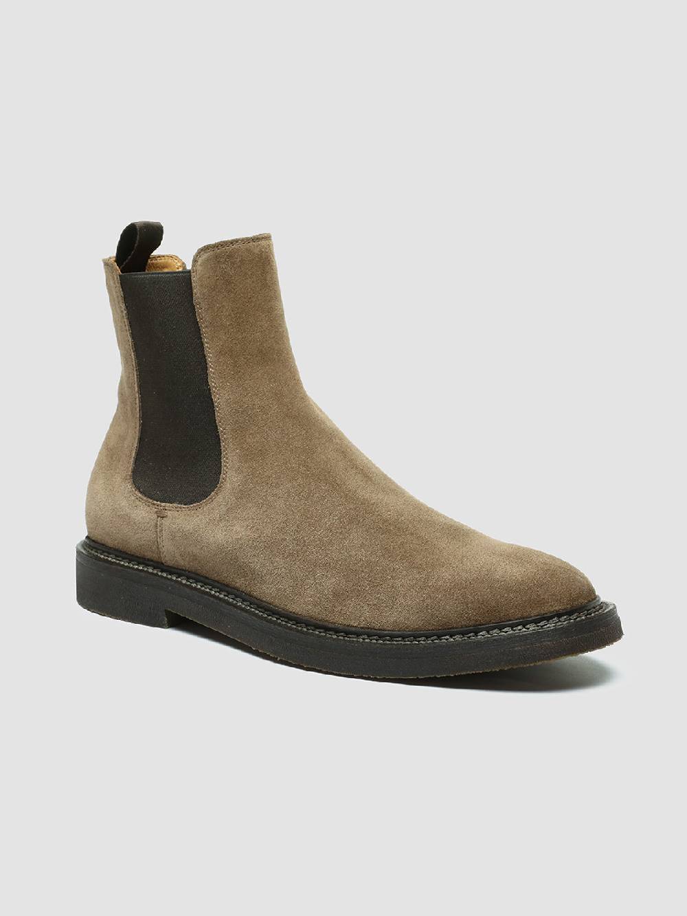 Officine Creative HOPKINS FLEXI 204 Stivali Pull On in Camoscio Tortora Vendita