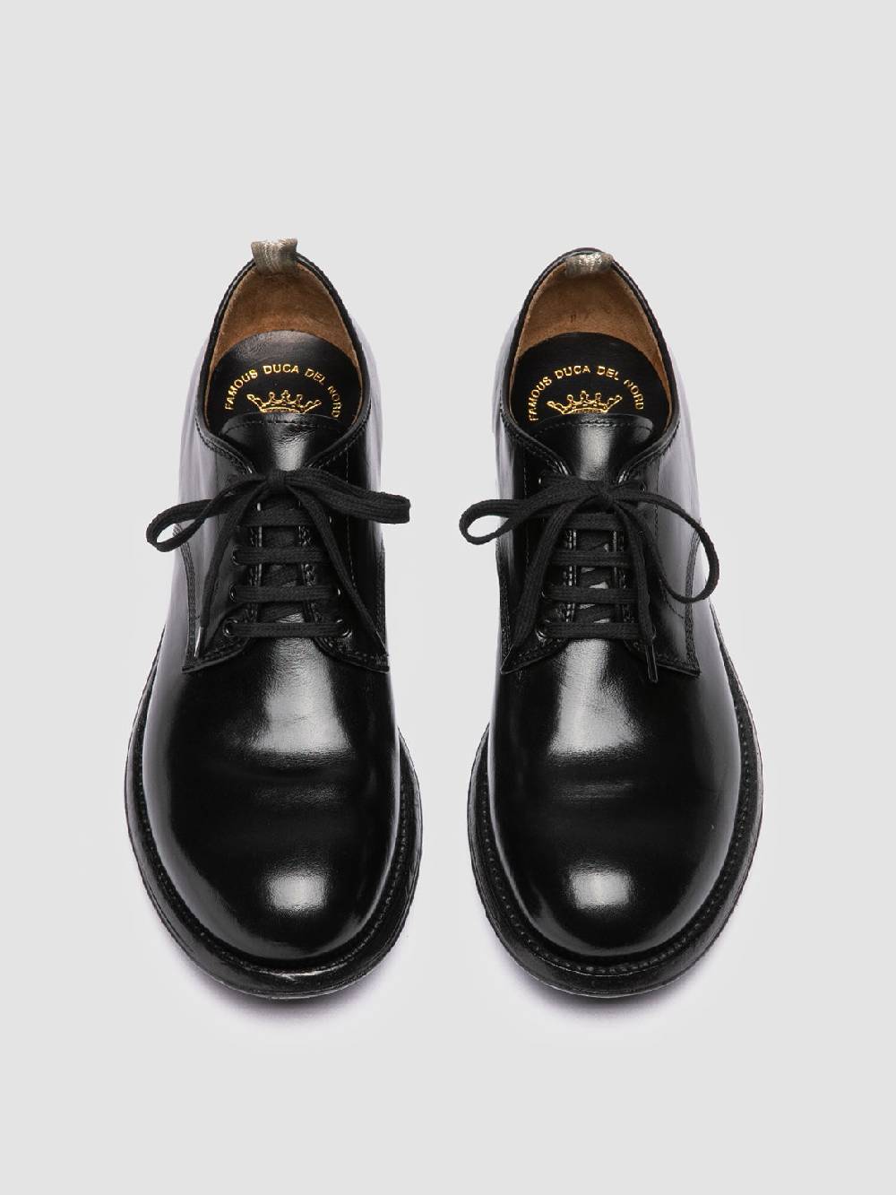 Officine Creative ADMIRAL 001 Derby in Pelle Nera Promozione