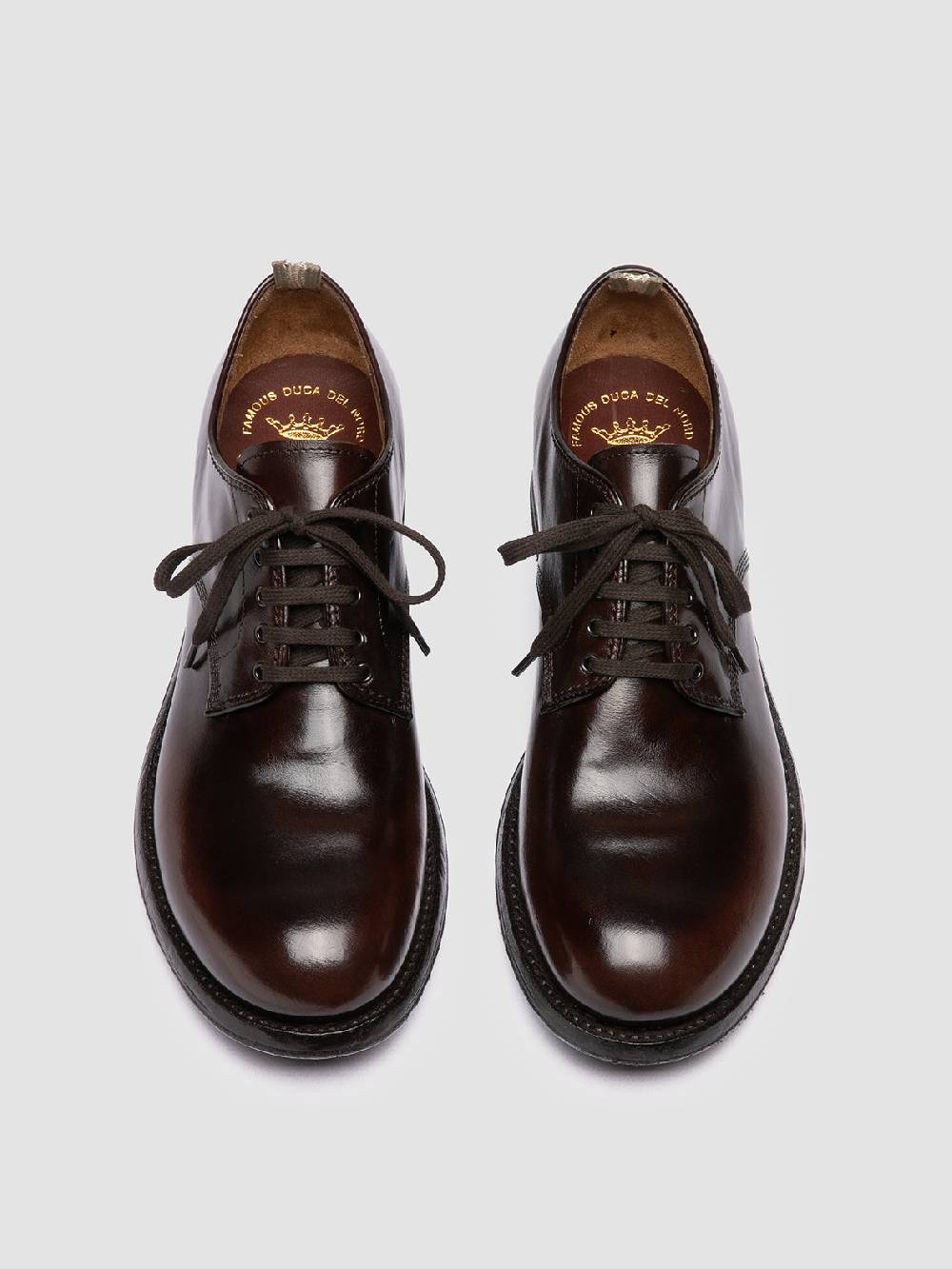 Officine Creative ADMIRAL 001 Derby in Pelle Marrone Spedizione Gratuita