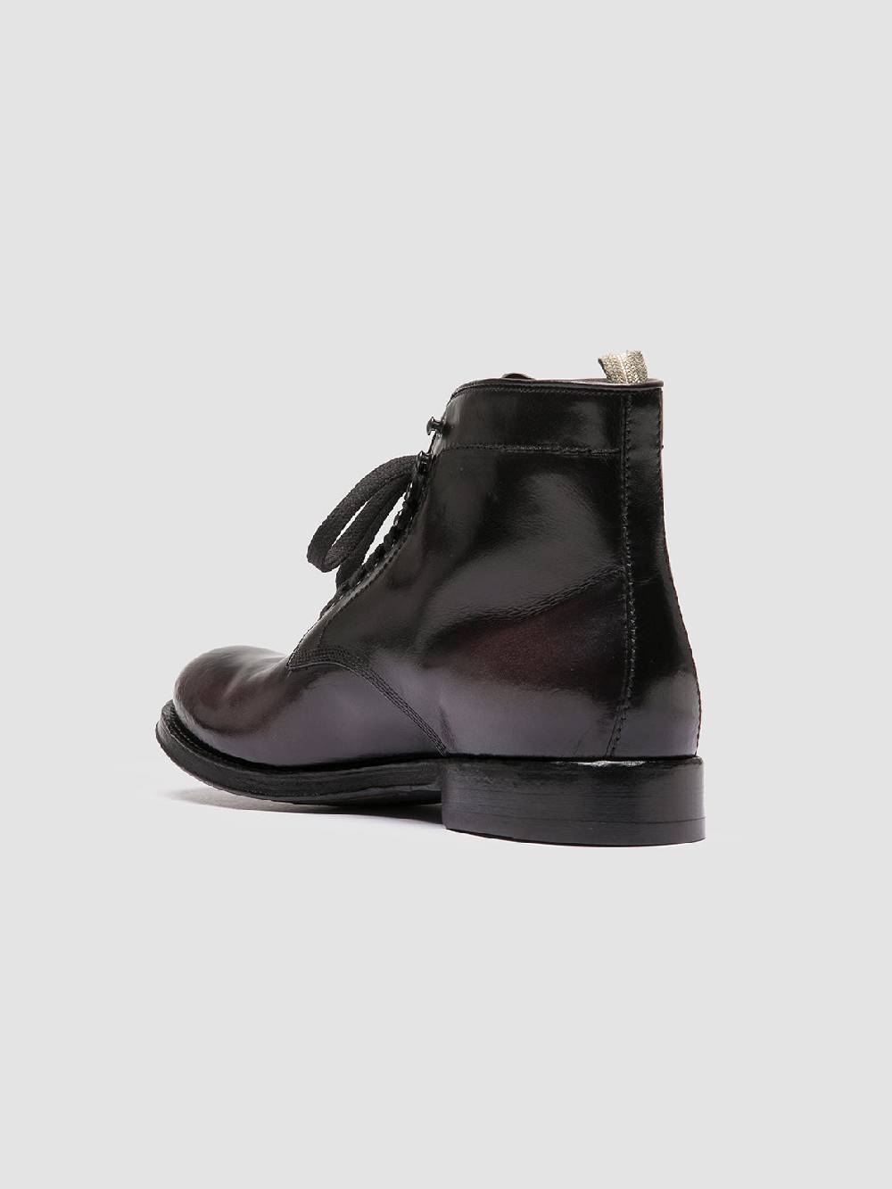 Officine Creative ADMIRAL 004 Stivali Stringati in Pelle Grigia Soddisfazione Garantita