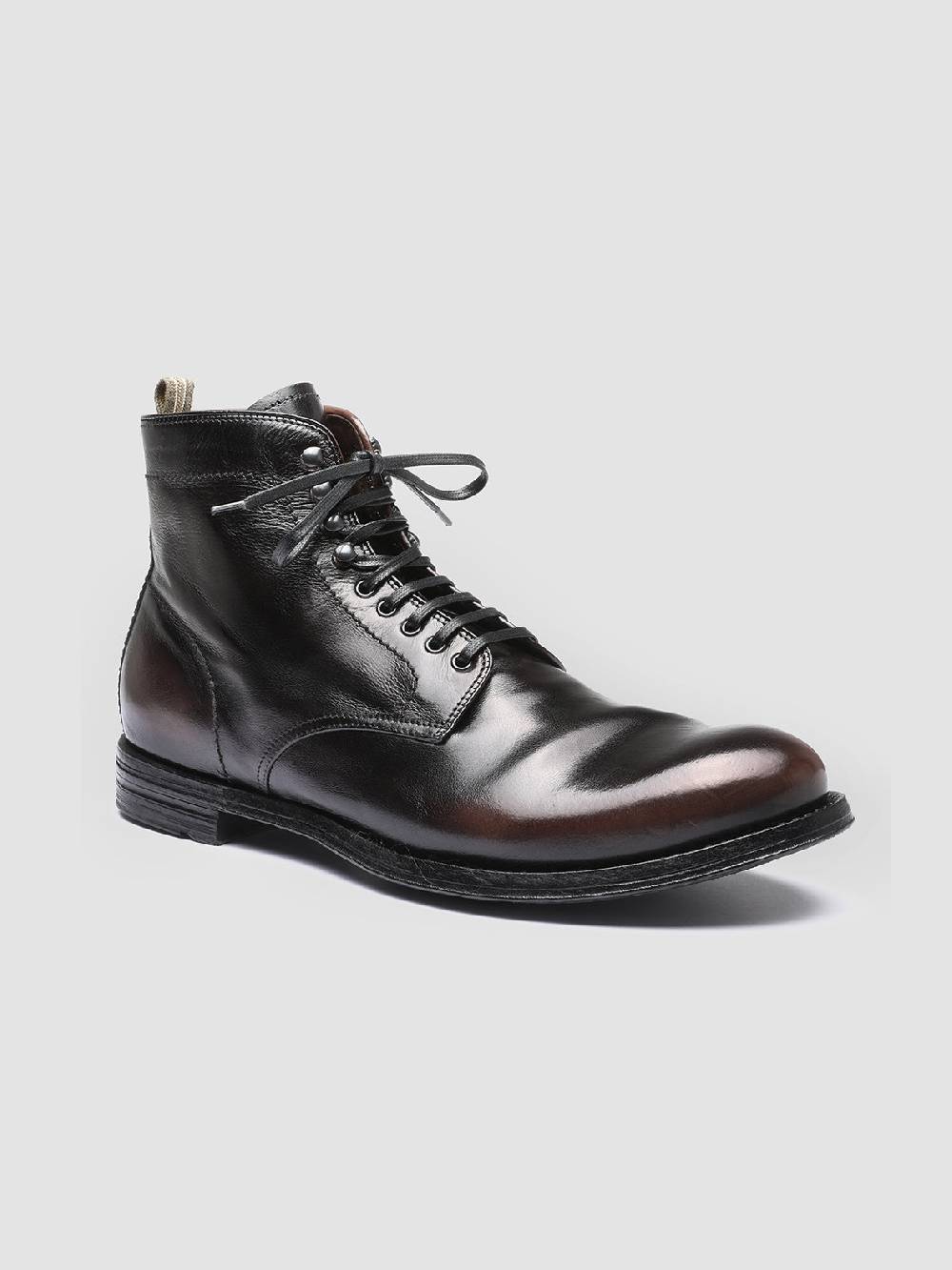 Officine Creative ANATOMIA 013 Stivaletti in Pelle Nera Promozione Limitata