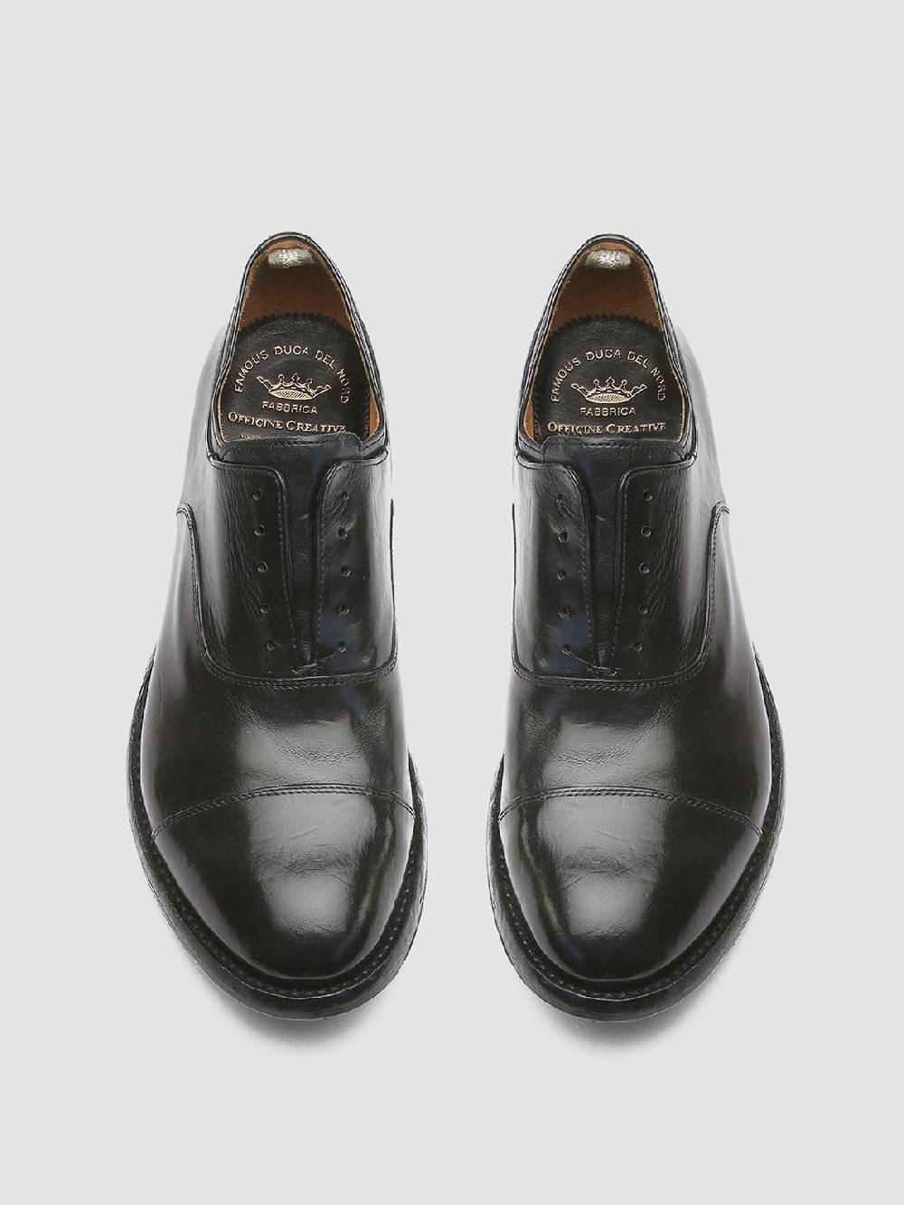 Officine Creative ANATOMIA 015 Black Leather Oxford Shoes Affare Del Giorno