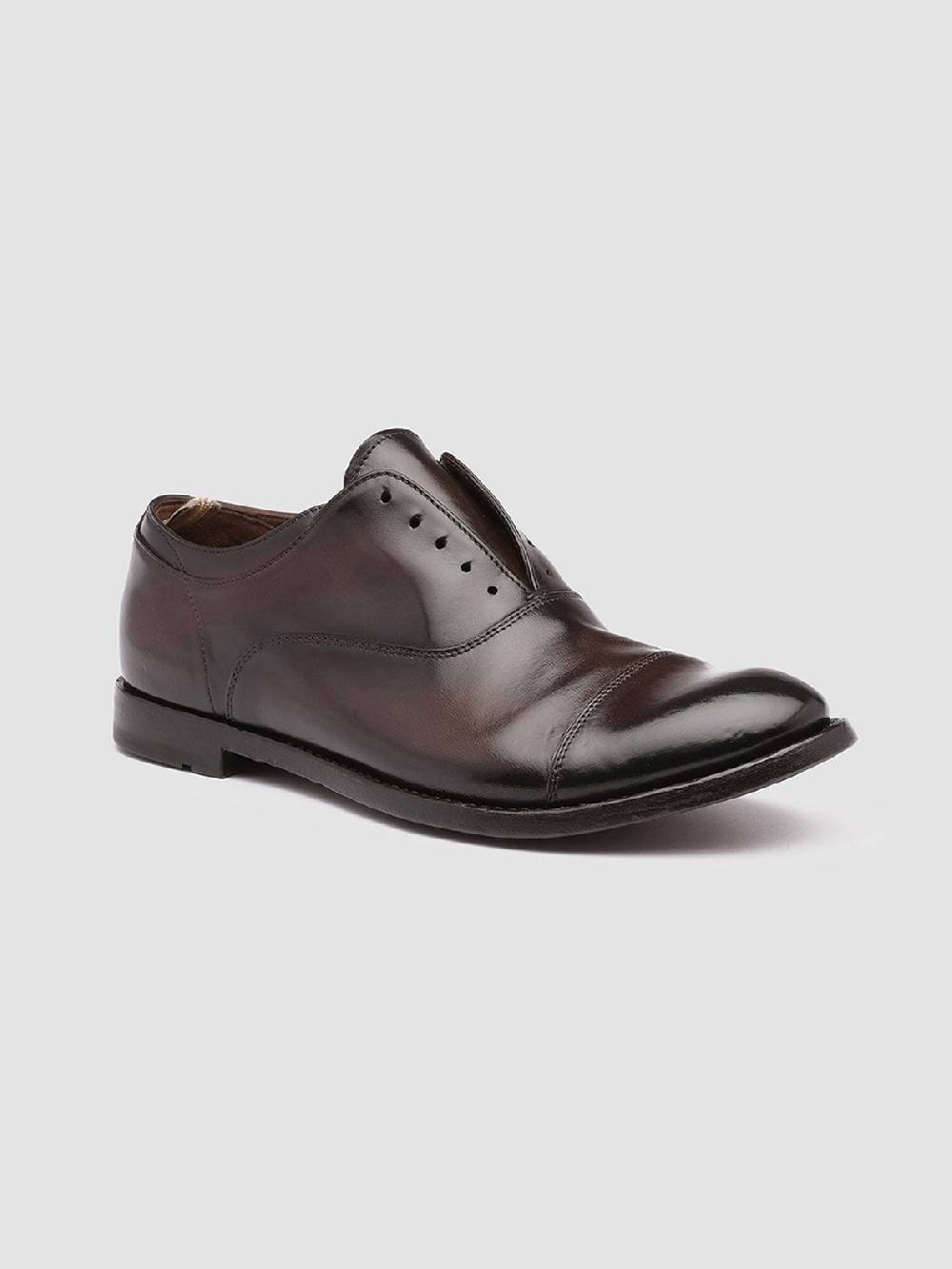 Officine Creative ANATOMIA 08 Oxford in Pelle Marrone Sconto