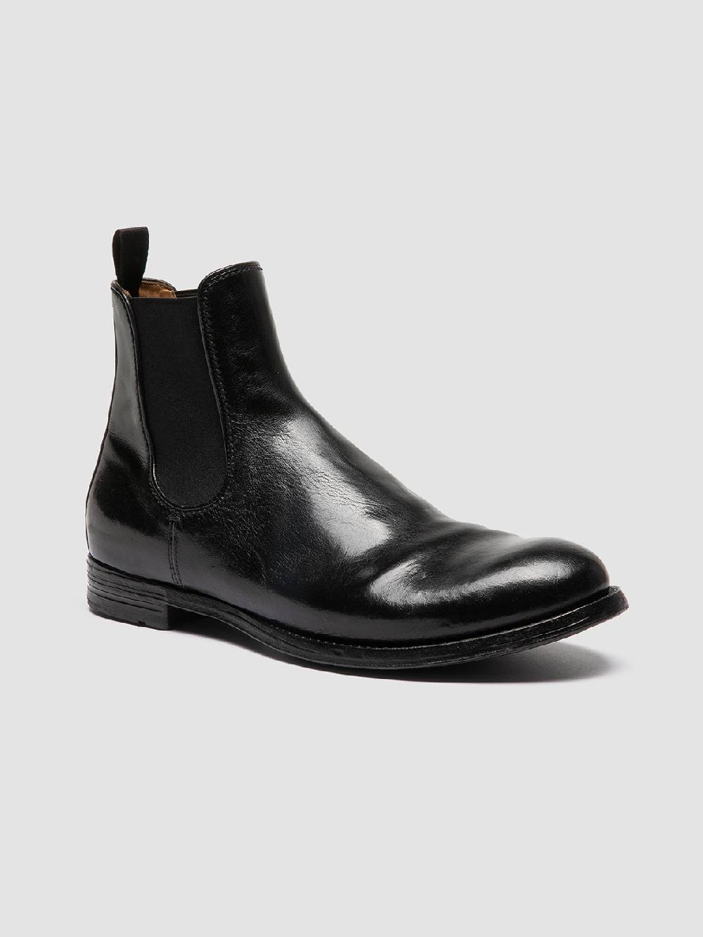 Officine Creative ANATOMIA 083 Stivaletti Chelsea in Pelle Nera Online