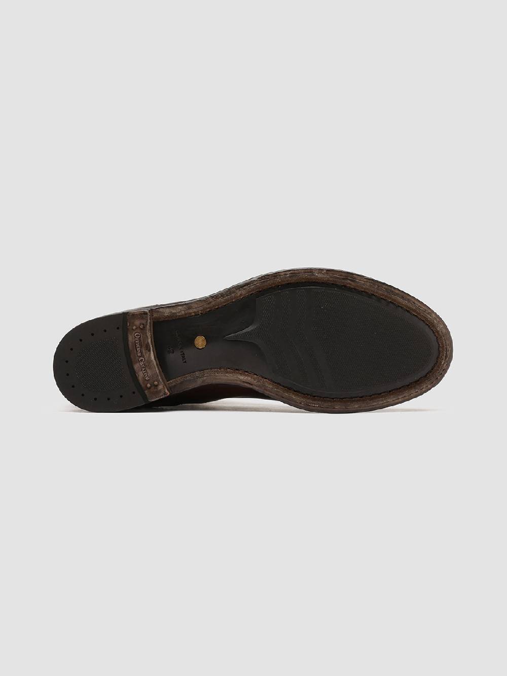 Officine Creative ANATOMIA 083 Stivaletti Chelsea in Pelle Marrone Outlet