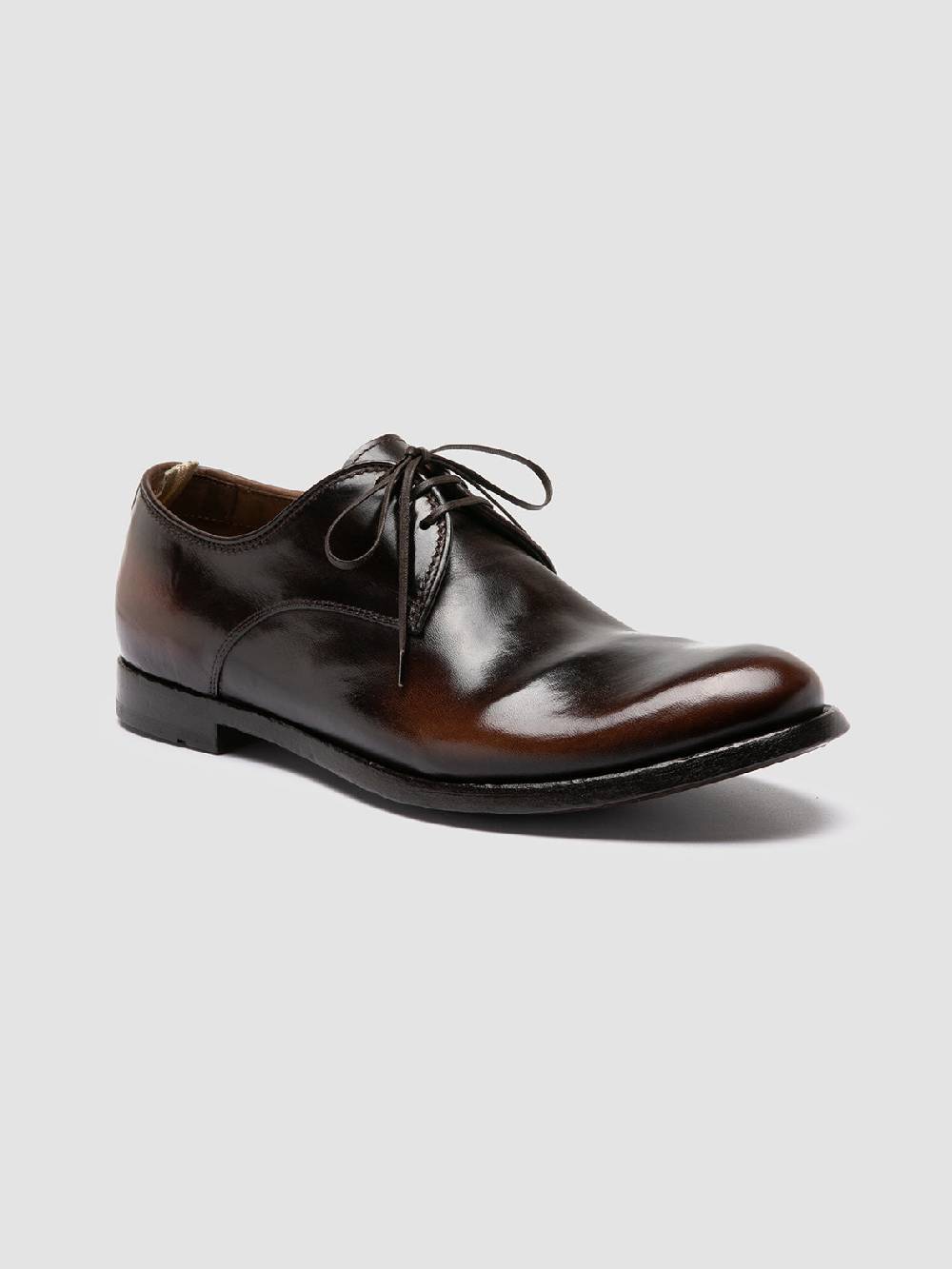 Officine Creative ANATOMIA 87 Scarpe Derby in Pelle Marrone Saldi