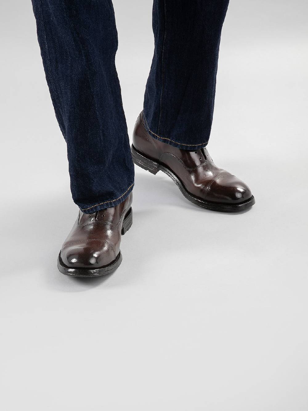 Officine Creative BALANCE 006 Oxford in Pelle Nera Vendita Calda