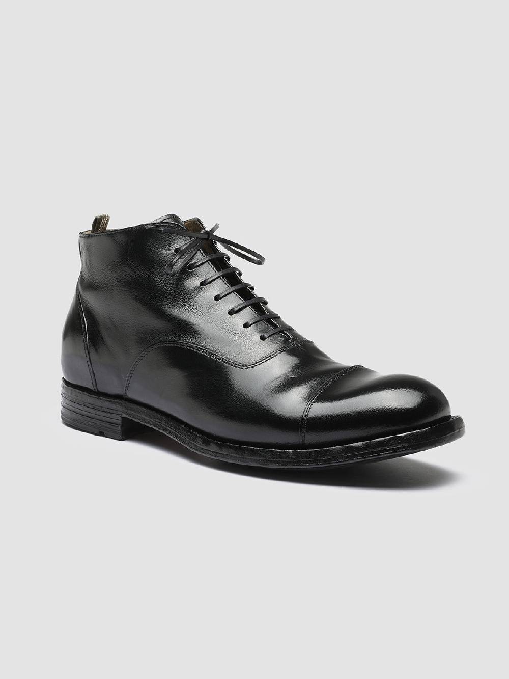 Officine Creative BALANCE 009 Stivaletti in Pelle Nera Vendite Flash