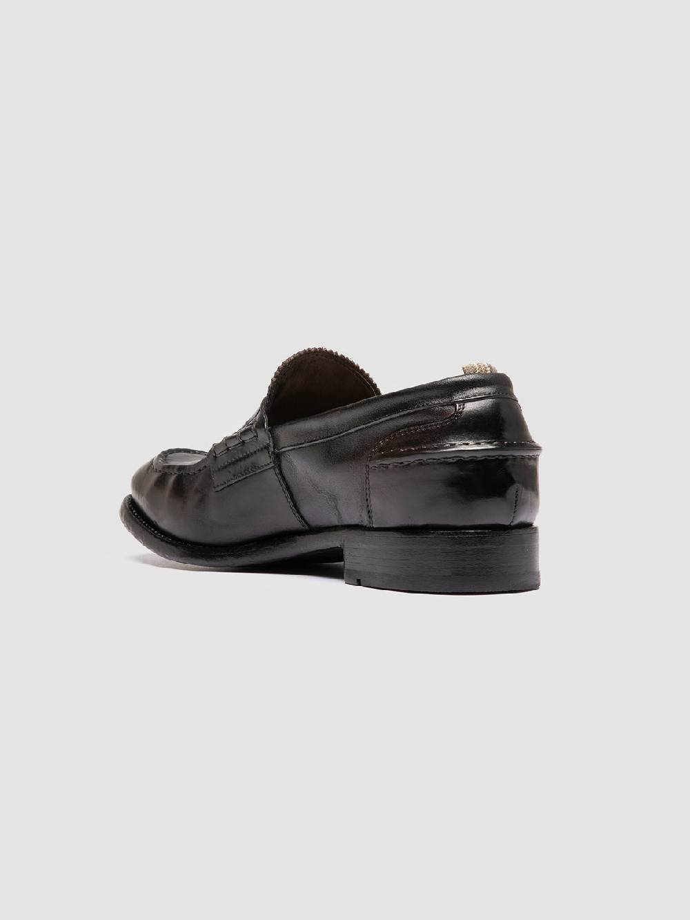 Officine Creative BALANCE 017 Brown Penny Leather Loafers Nuova