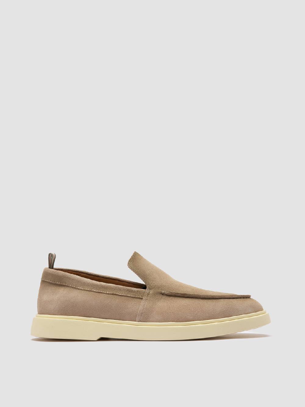 Officine Creative BONES 002 Mocassini in Pelle Scamosciata Beige