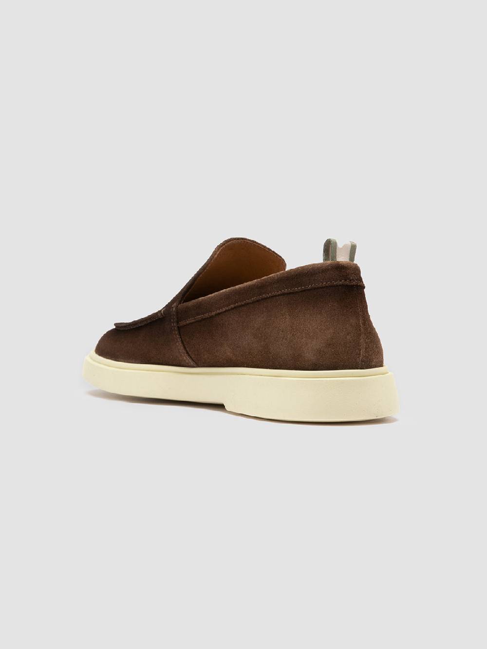 Officine Creative BONES 002 Mocassini in Pelle Scamosciata Tortora Offerta esclusiva