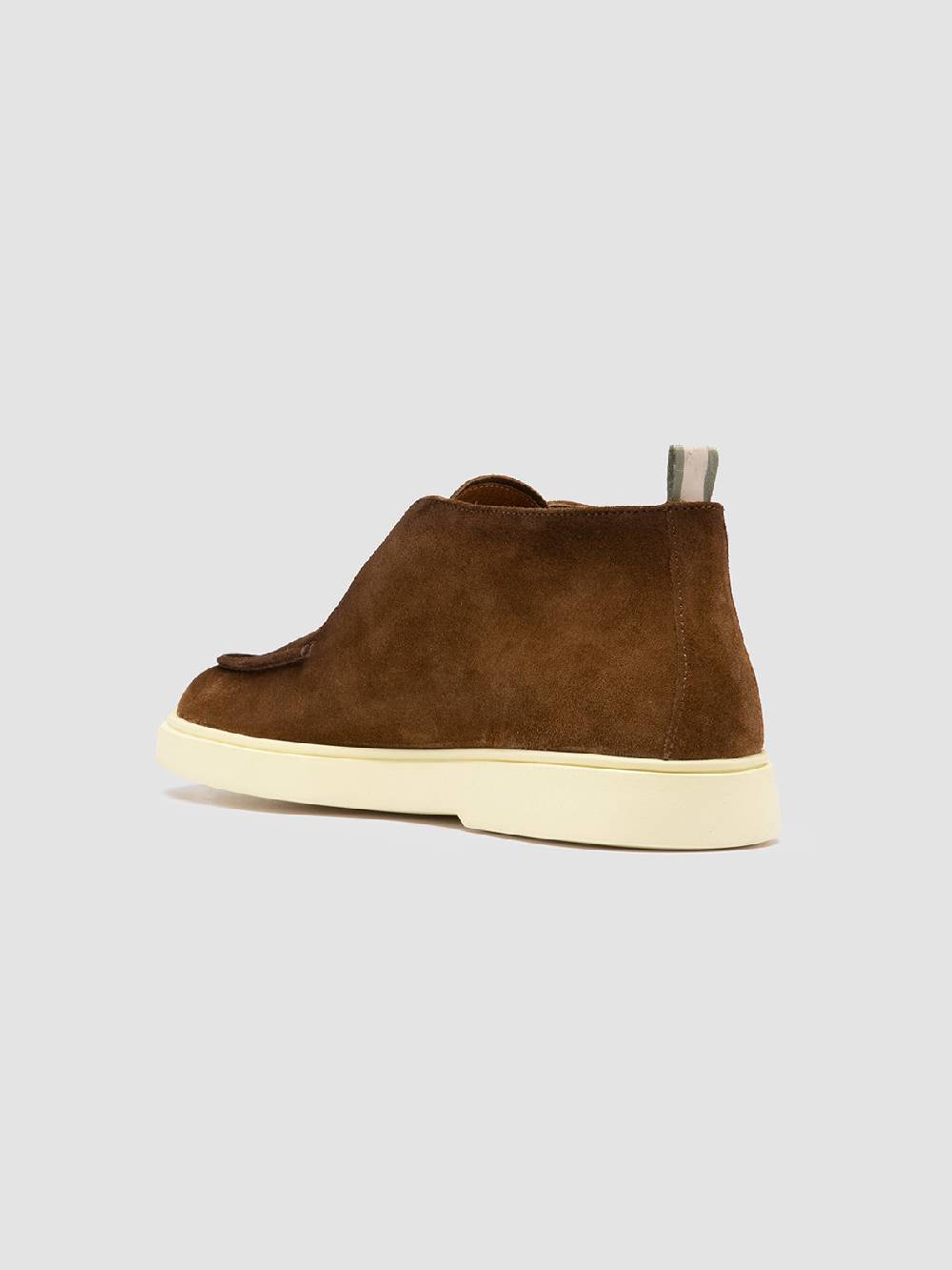 Officine Creative BONES 003 Stivaletti Chukka in Pelle Scamosciata Marrone Nuovo