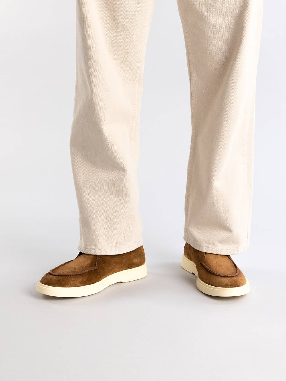 Officine Creative BONES 003 Stivaletti Chukka in Pelle Scamosciata Marrone Nuovo