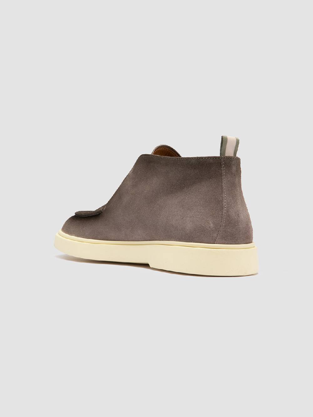 Officine Creative BONES 003 Stivaletti Chukka in Pelle Scamosciata Tortora Qualità