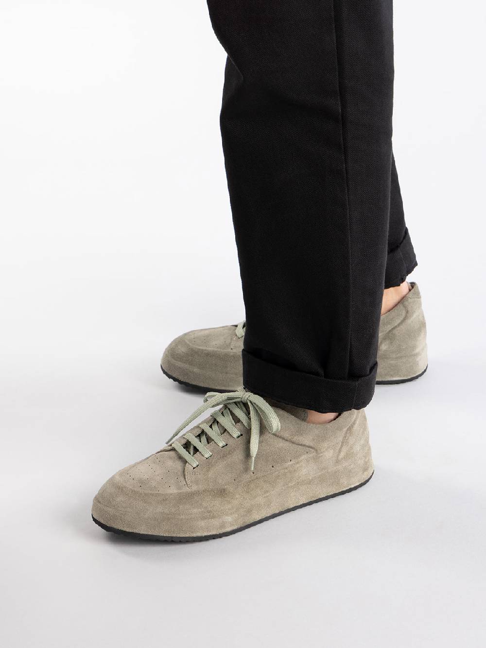Officine Creative ACE 016 Sneaker in pelle scamosciata Verde Qualità Garantita