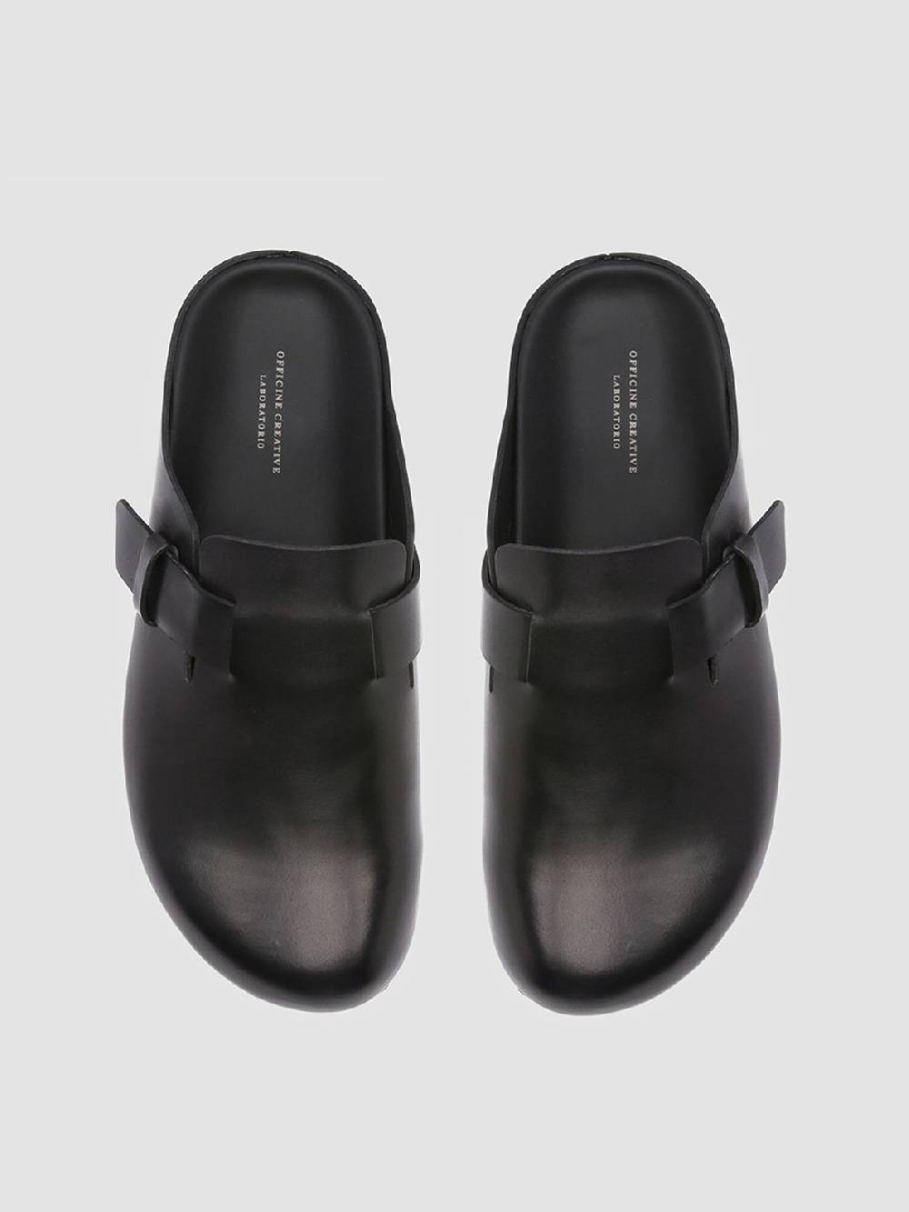 Officine Creative AGORÀ 004 Pantofole in Pelle Nera Fino Al -60%