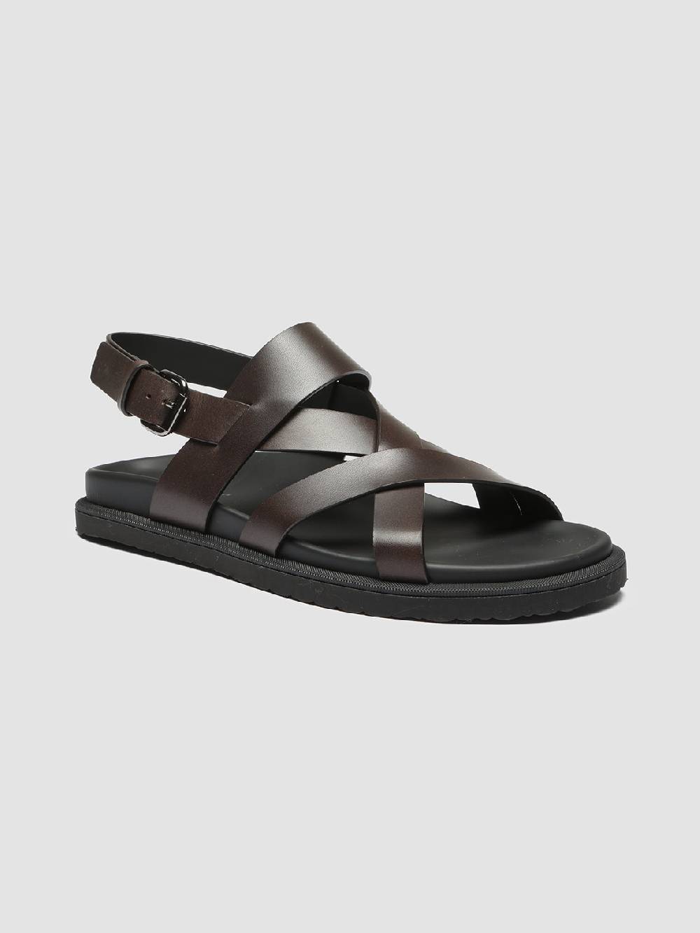 Officine Creative CHARRAT 002 Sandali in Pelle Marrone Convenienza