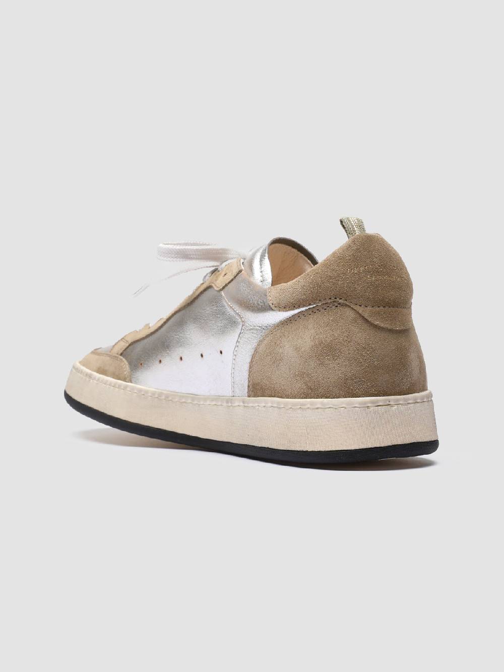 Officine Creative MAGIC 001 Sneakers in Pelle e Camoscio Bianco Sconto