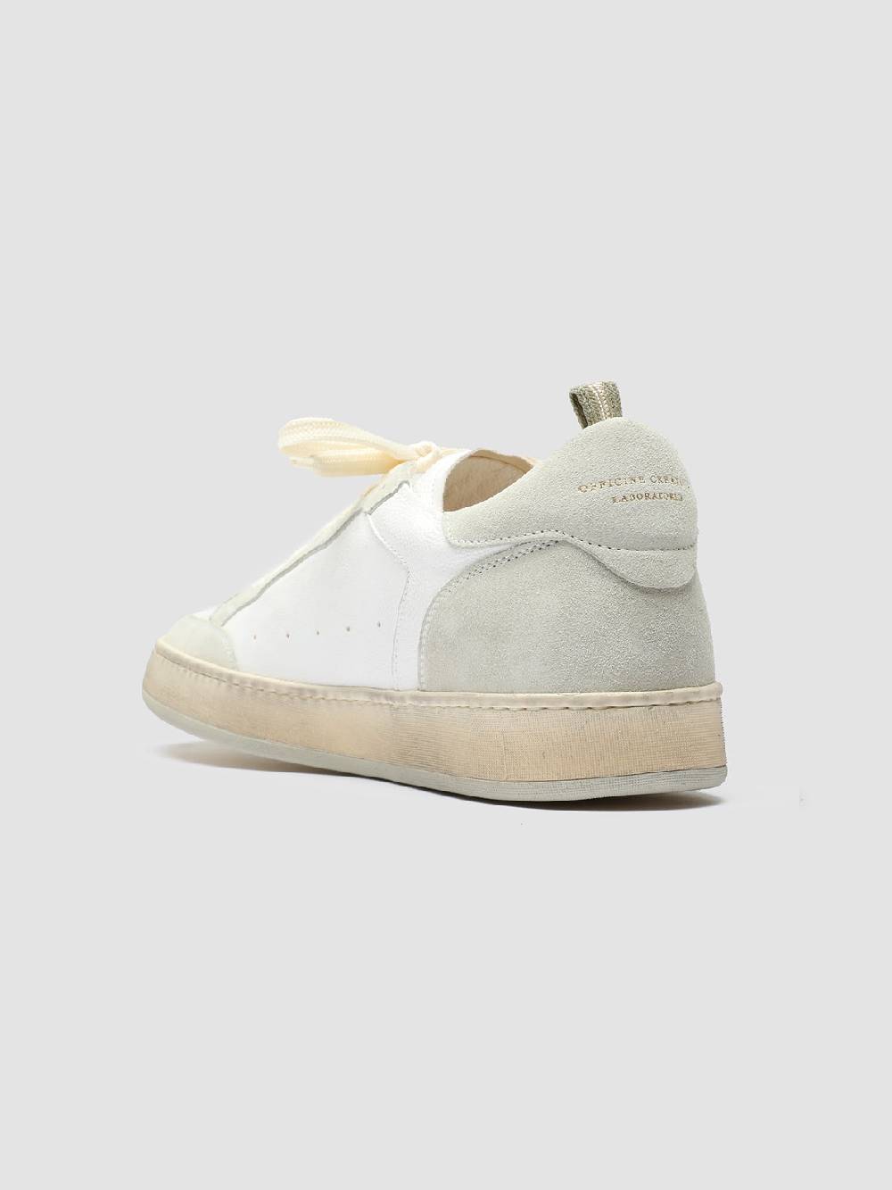 Officine Creative MAGIC 001 Sneakers in Pelle e Camoscio Bianco Economico