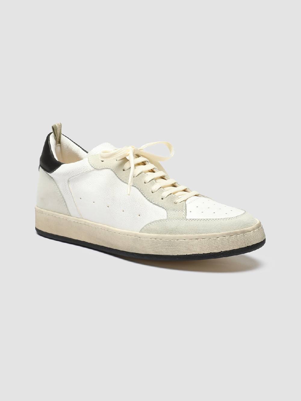 Officine Creative MAGIC 001 Sneakers in Pelle e Camoscio Bianco Outlet