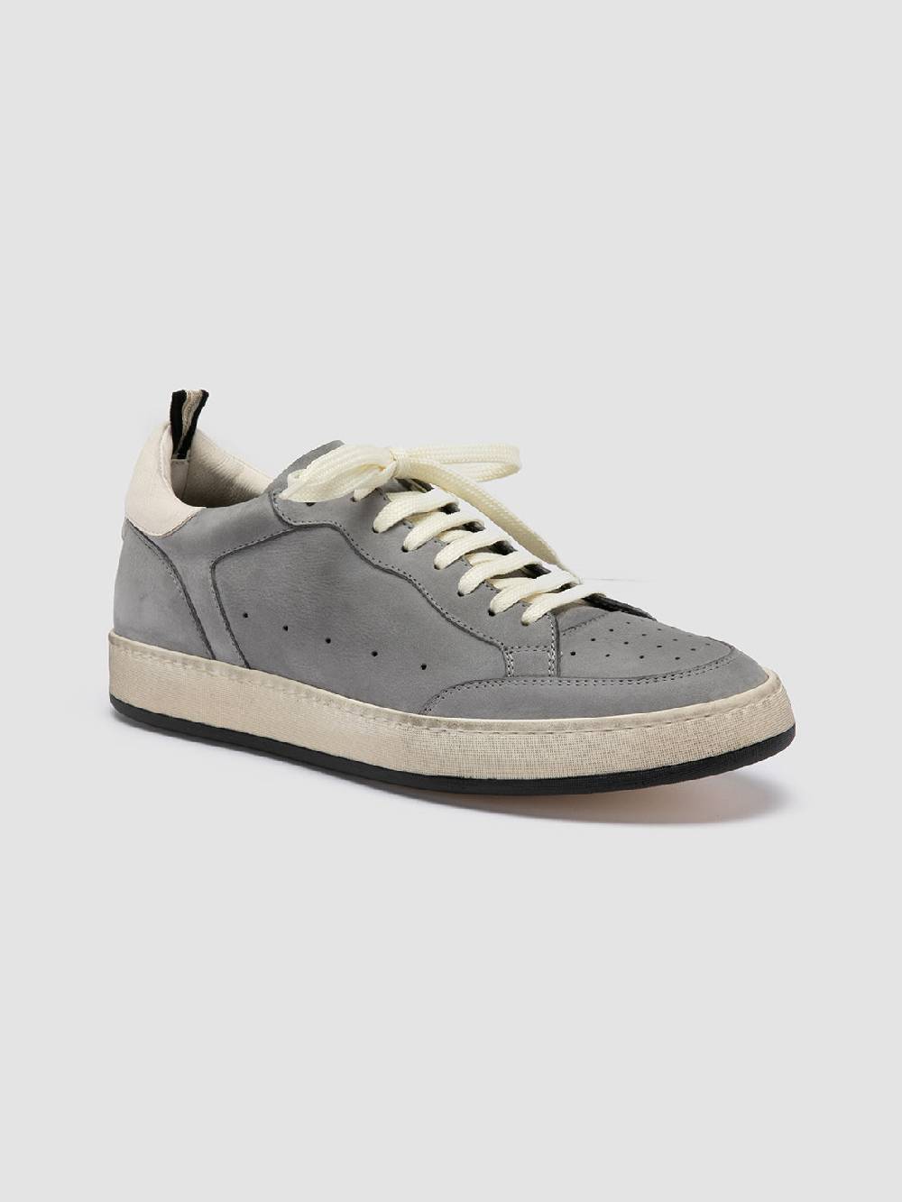 Officine Creative MAGIC 002 Sneakers Basse in Nabuk Grigio Offerte
