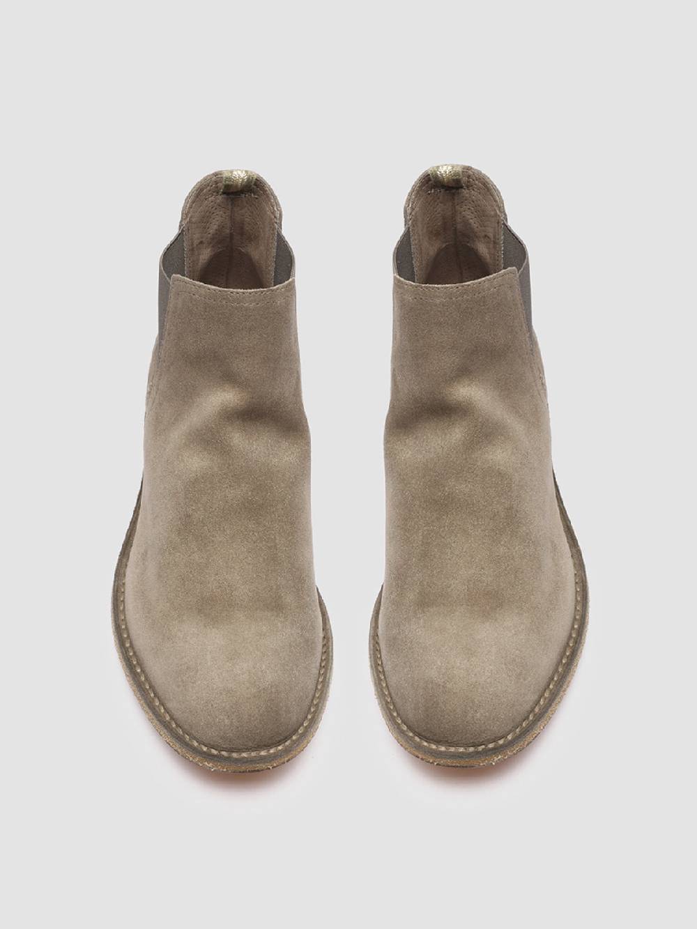 Officine Creative STEPLE 015 Stivaletti Chelsea in Pelle Scamosciata Saldi Di Fabbrica