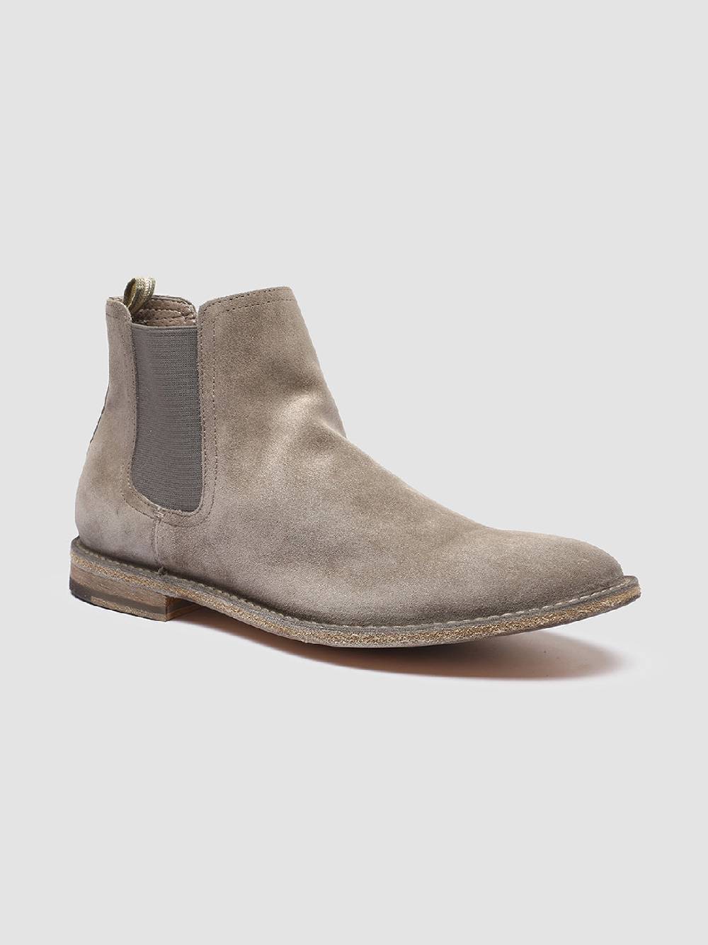 Officine Creative STEPLE 015 Stivaletti Chelsea in Pelle Scamosciata Saldi Di Fabbrica