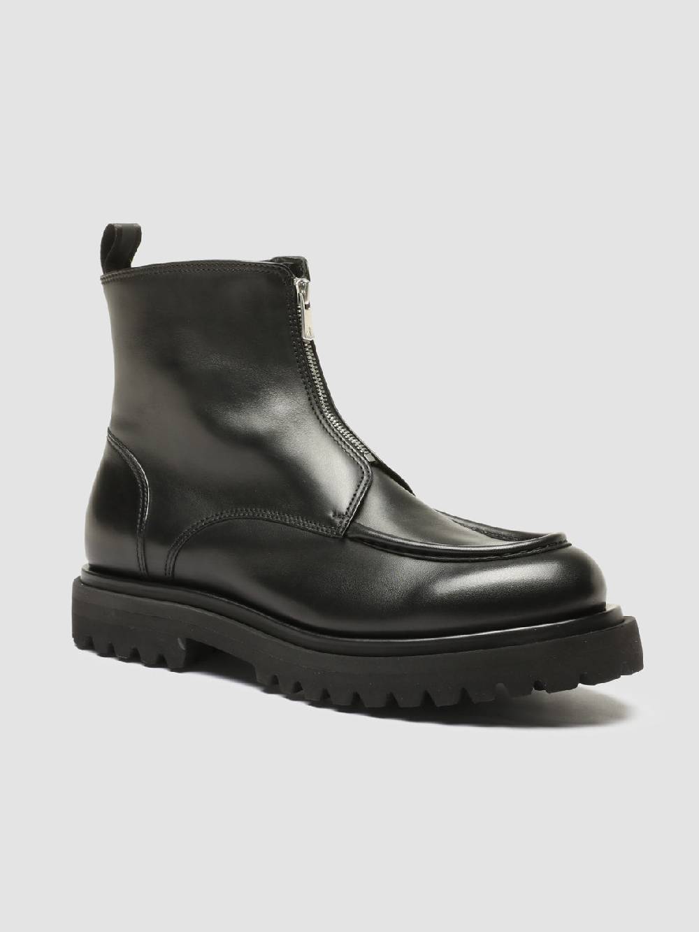 Officine Creative EVENTUAL 018 Stivali Zip in Pelle Nera 2025
