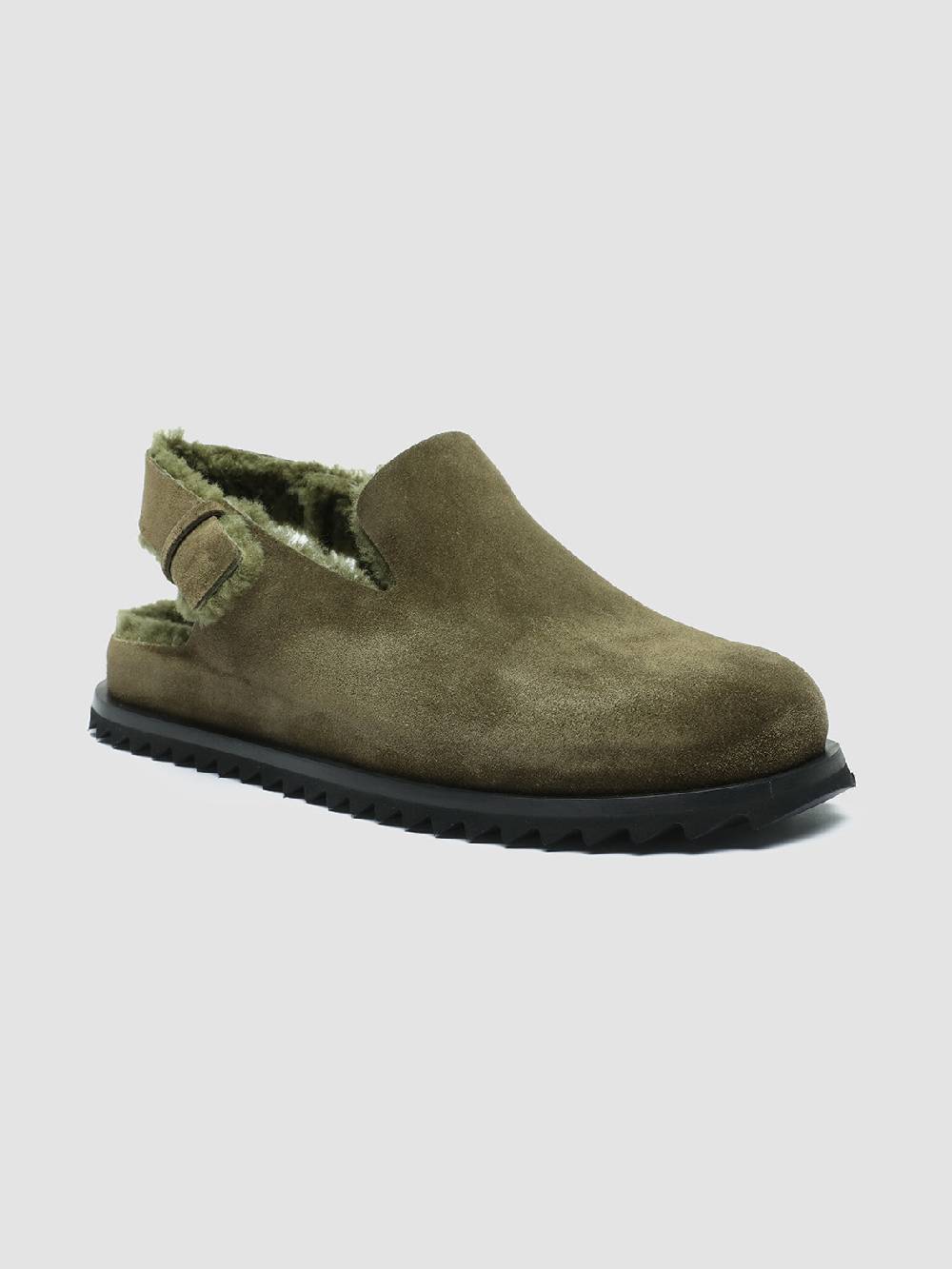 Officine Creative INTROSPECTUS 004 Sandali con Cinturino in Camoscio Verde Italy