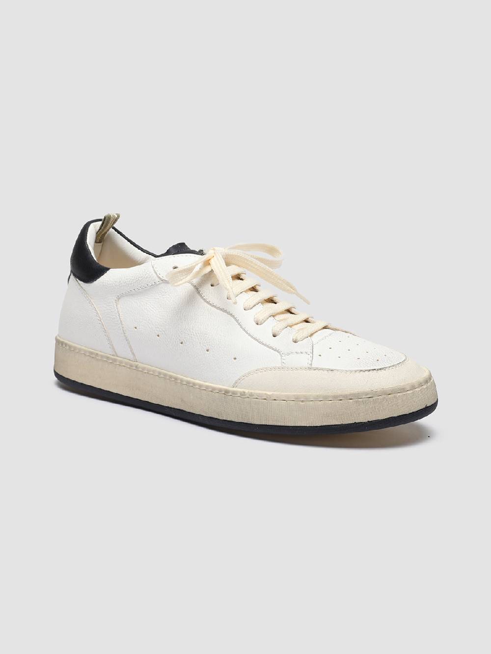 Officine Creative MAGIC 001 Sneakers in Pelle e Camoscio Bianco In Linea