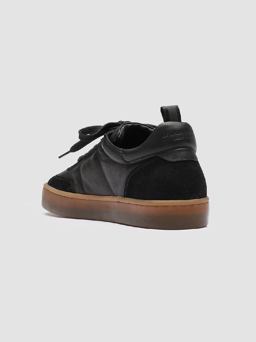 Officine Creative KOMBINED 001 Sneakers in Pelle Nera con Suola in Lattice Nuovo