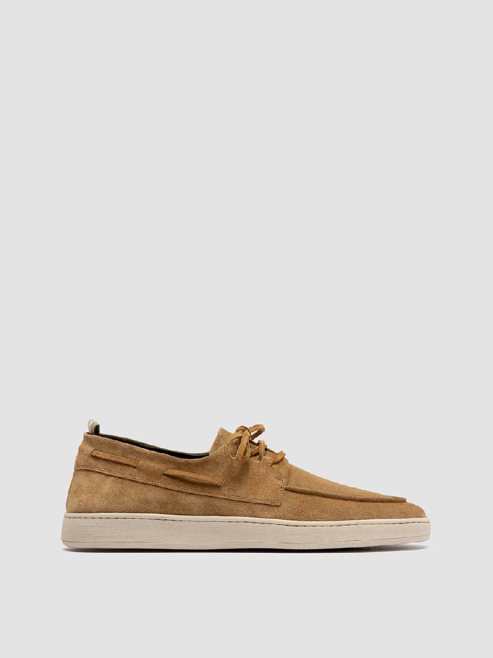 Officine Creative HERBIE 009 Sneaker Basse in Pelle Scamosciata Tortora