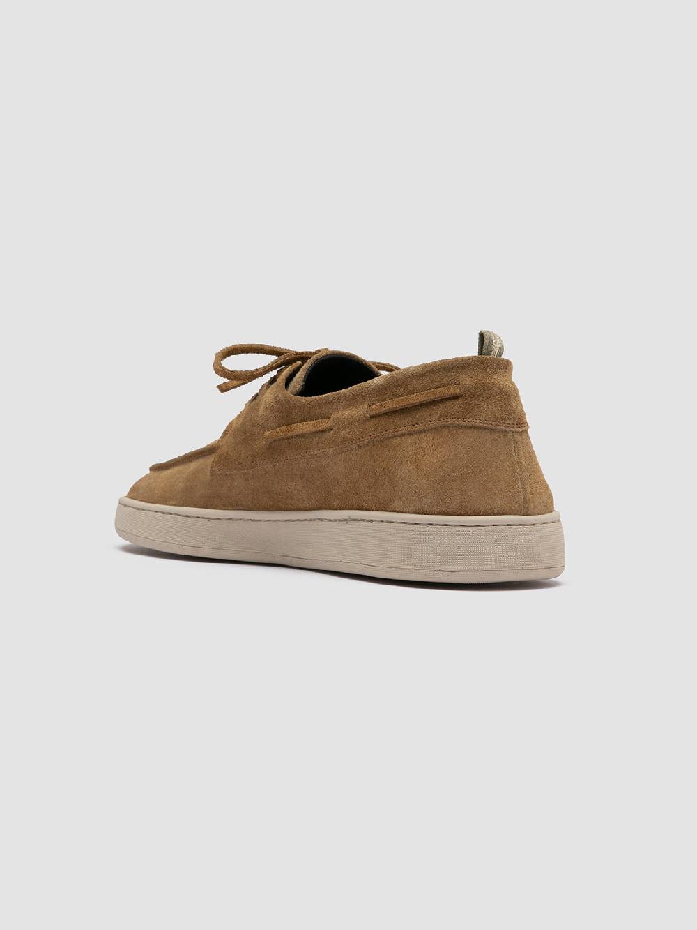 Officine Creative HERBIE 009 Sneaker Basse in Pelle Scamosciata Tortora Pezzi Unici