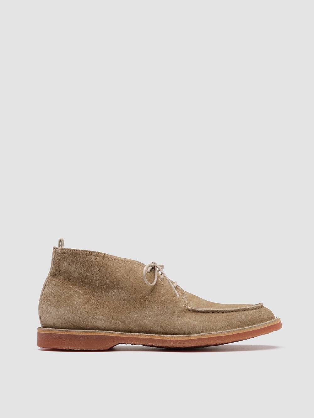 Officine Creative KENT 002 Stivaletti in Pelle Scamosciata Tortora