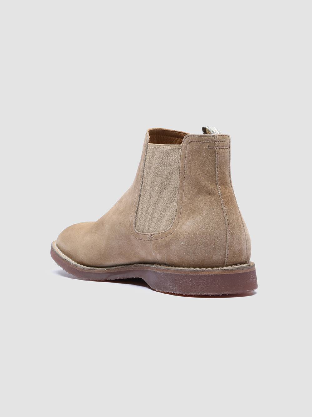 Officine Creative KENT 005 Stivaletti Chelsea in Pelle Scamosciata Tortora Acquista Ora
