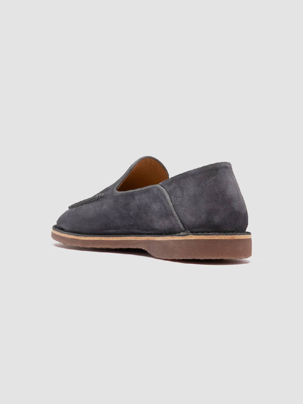 Officine Creative KENT 007 Mocassini in Pelle Scamosciata Blu Consegna Veloce
