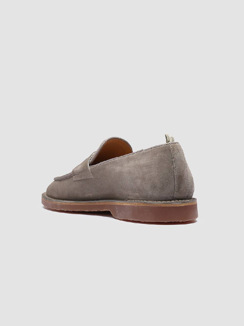 Officine Creative KENT 008 Mocassini in Pelle Scamosciata Tortora Fino Al -60%