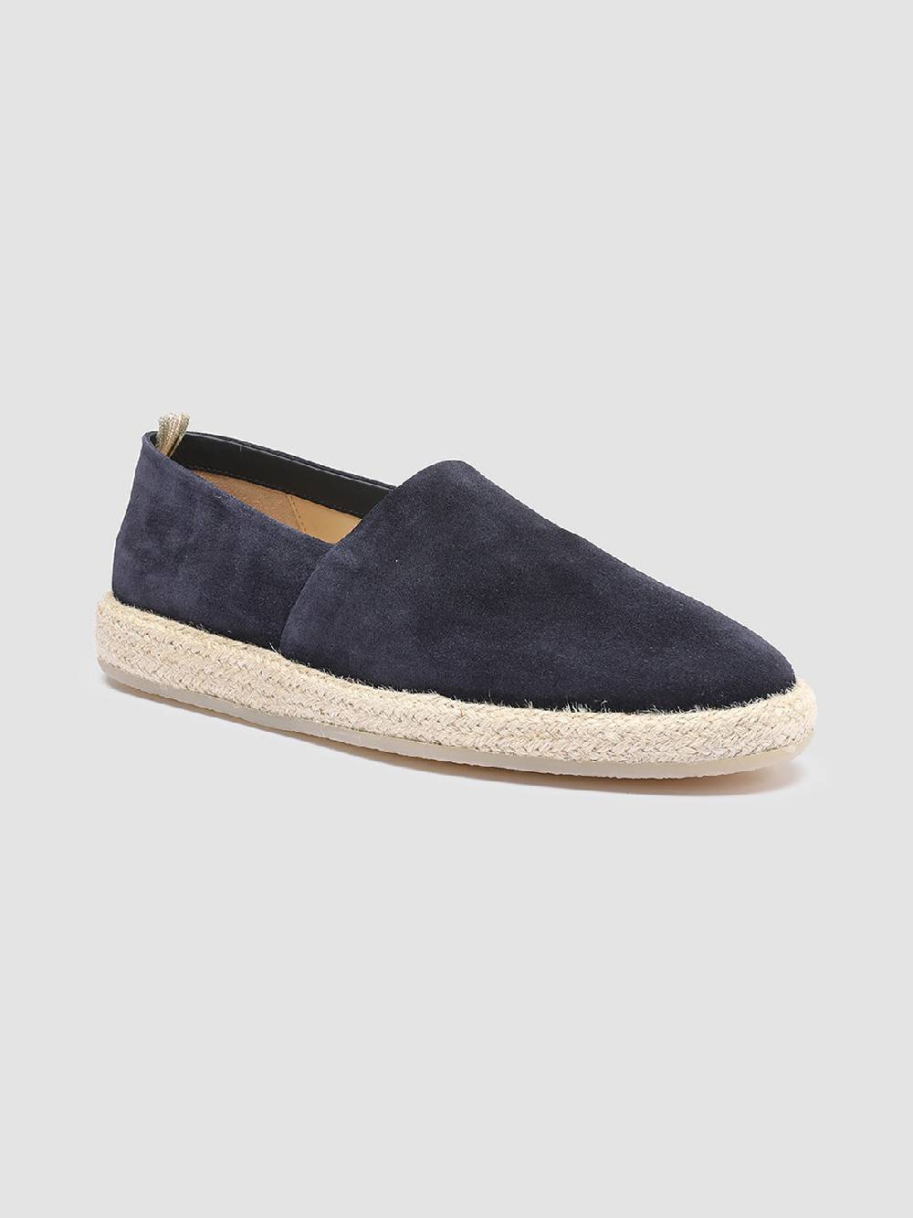 Officine Creative ROPED 001 Mocassini in Camoscio Blu Shopping Online