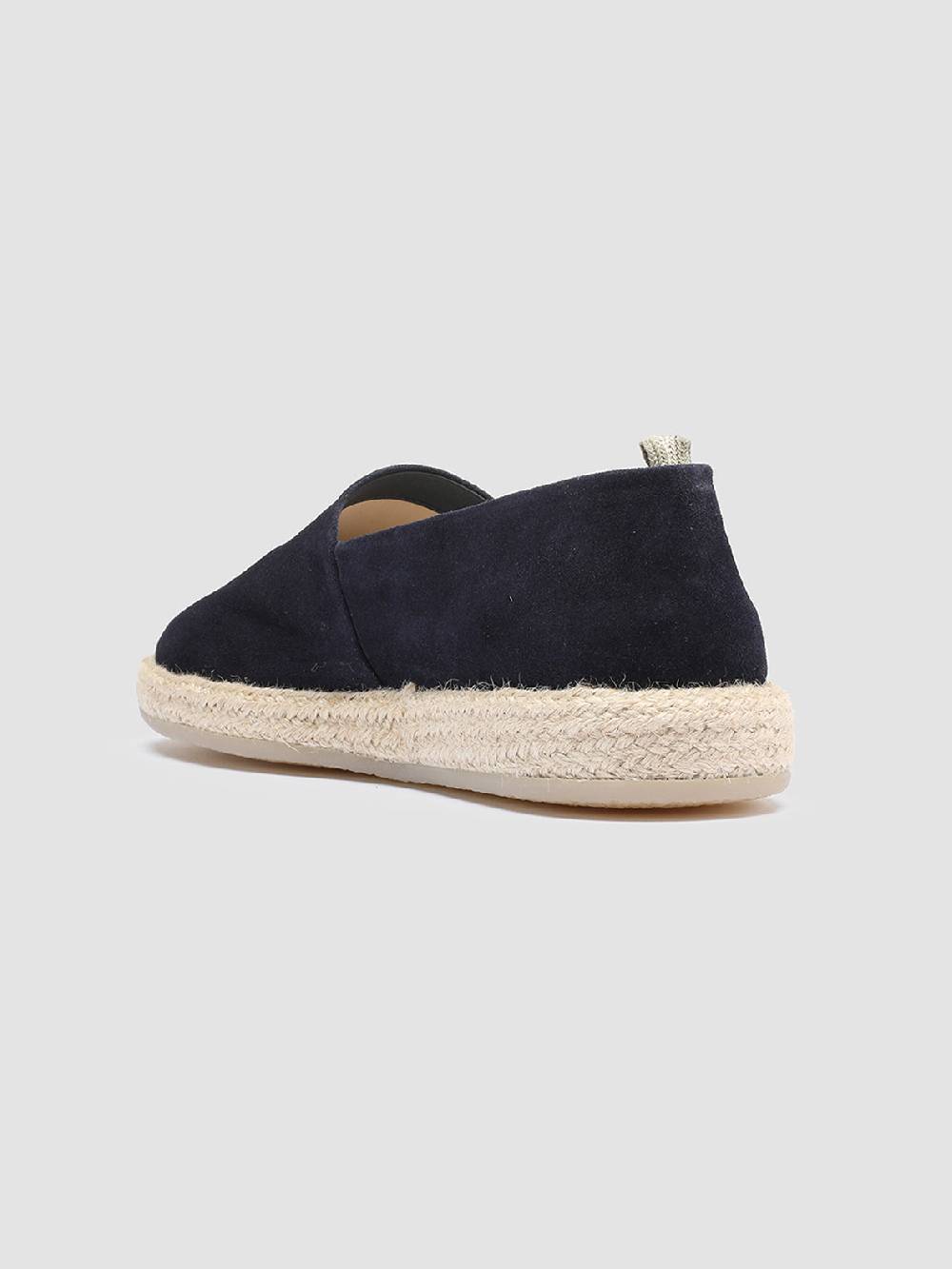 Officine Creative ROPED 001 Mocassini in Camoscio Blu Shopping Online