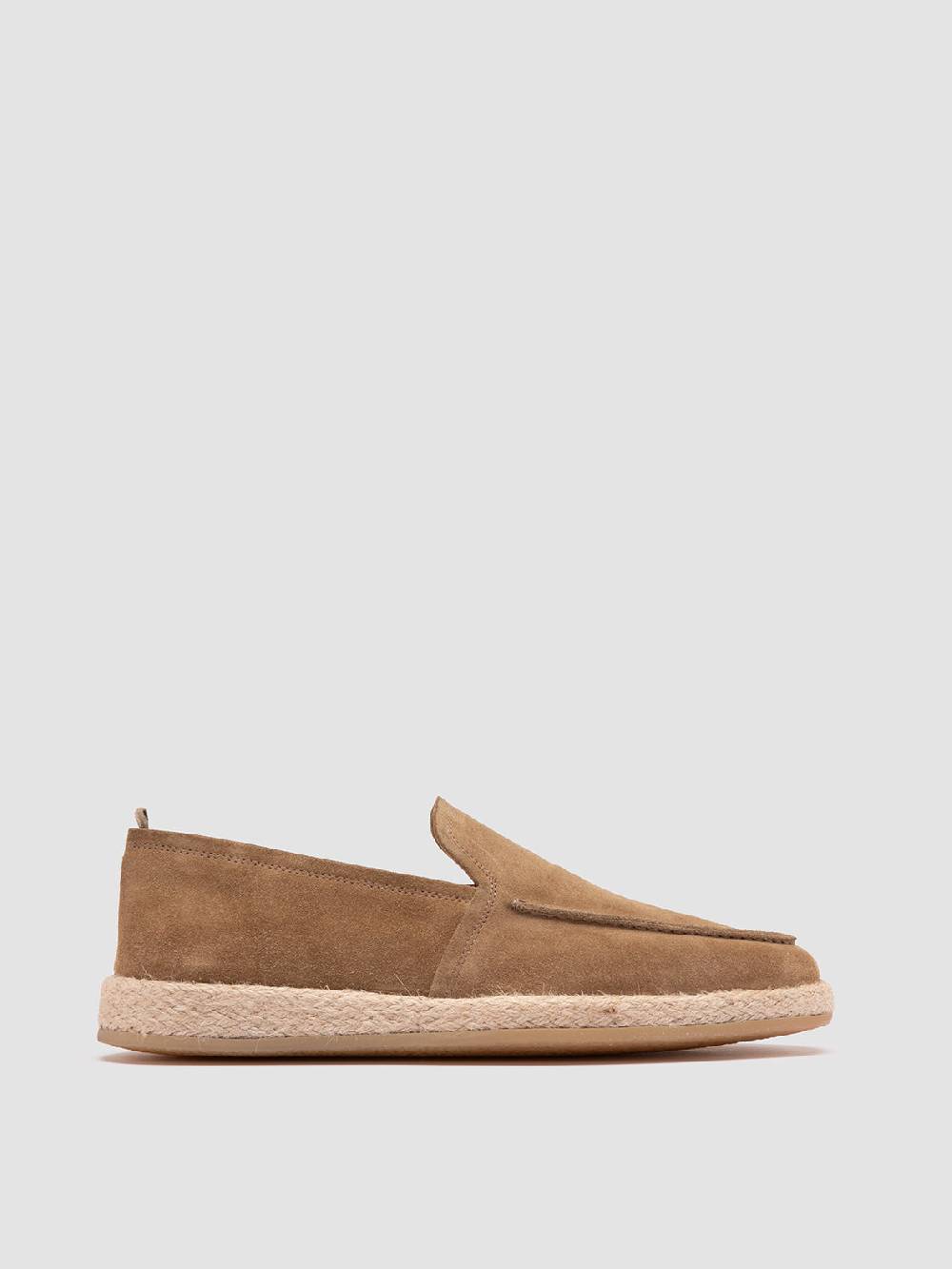 Officine Creative ROPED 004 Mocassini in Pelle Scamosciata Marrone