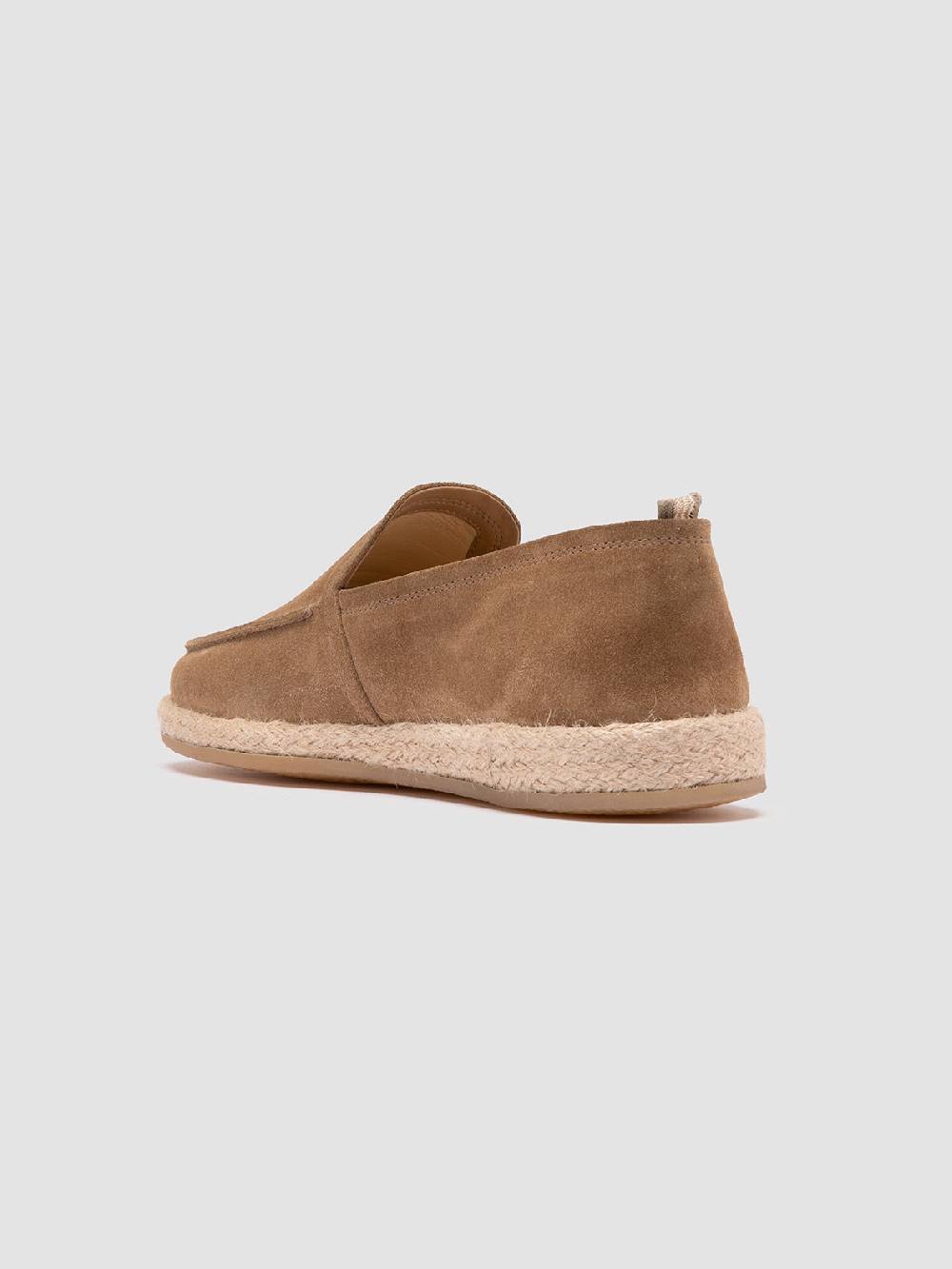 Officine Creative ROPED 004 Mocassini in Pelle Scamosciata Marrone Sottocosto