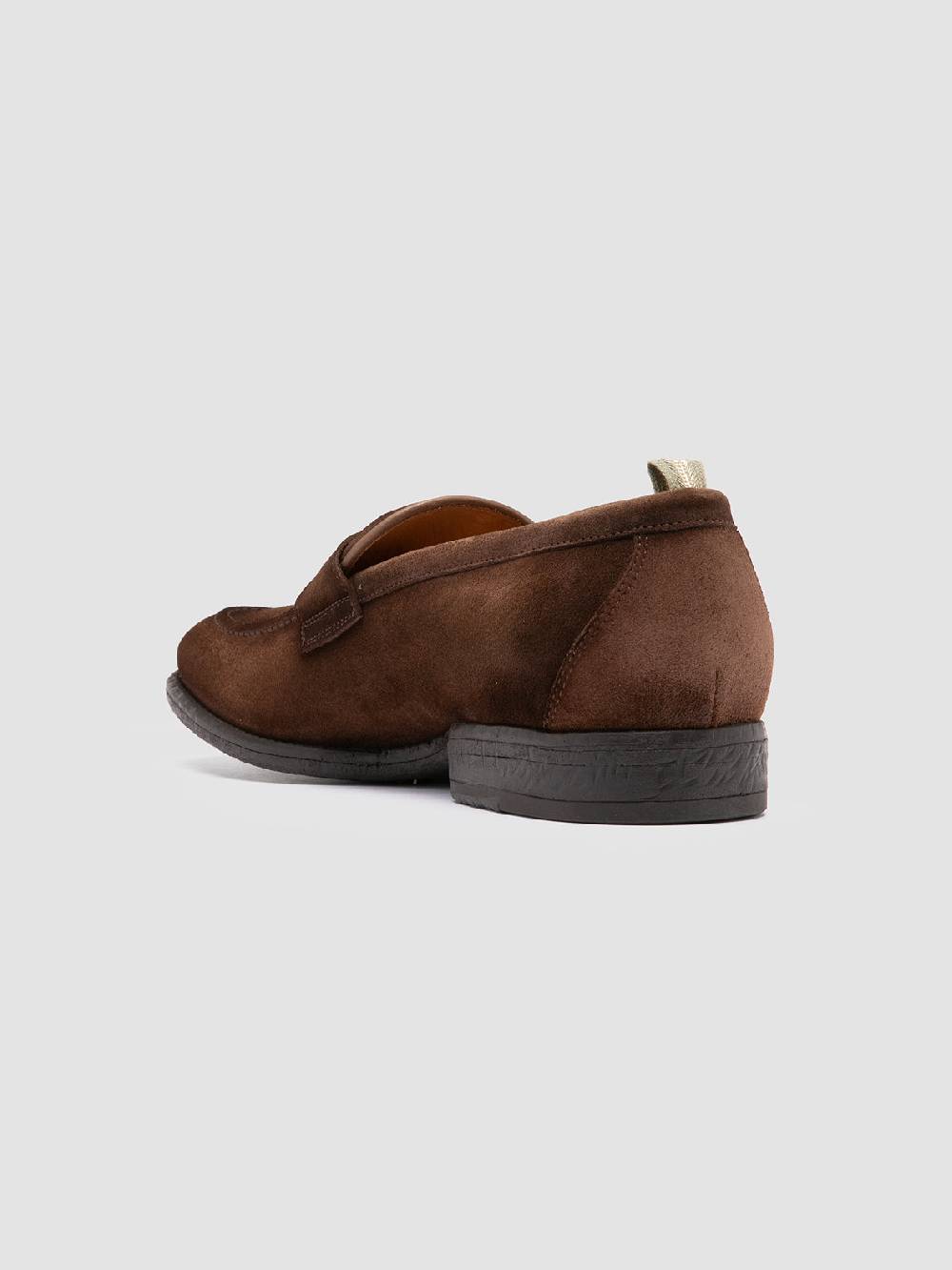 Officine Creative EMORY 024 Mocassini in Pelle Scamosciata Marrone Offerte