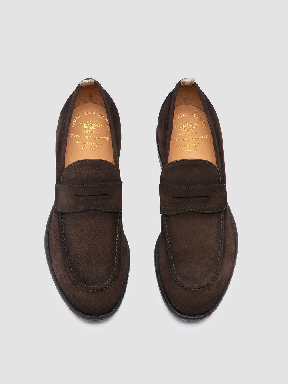 Officine Creative EMORY 024 Mocassini in Pelle Scamosciata Marrone Hotsell