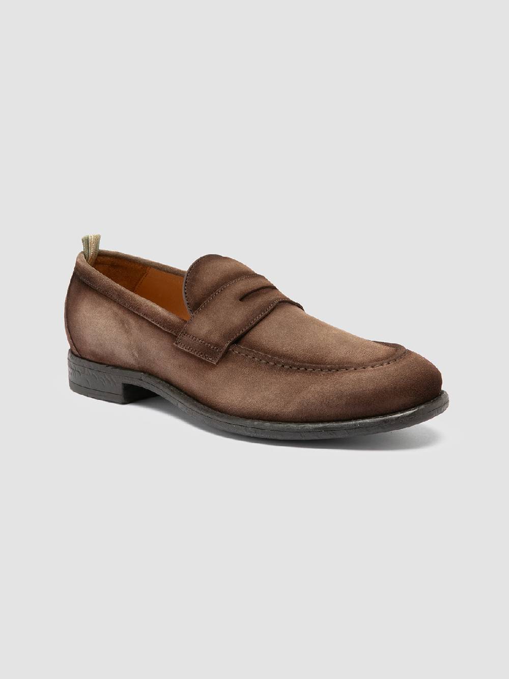 Officine Creative EMORY 024 Mocassini in Pelle Scamosciata Marrone Vendita Calda