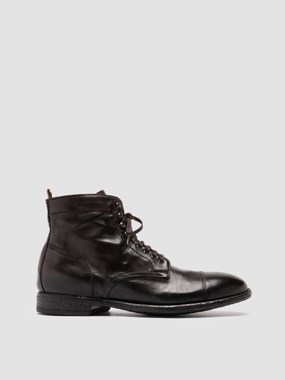 Officine Creative EMORY CAOU 014 Stivali Marrone Scuro in Pelle