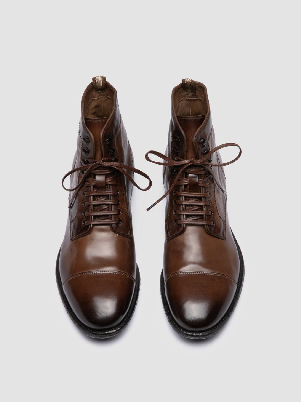 Officine Creative EMORY CAOU 014 Stivali Marrone Chiaro in Pelle Fino Al -60%