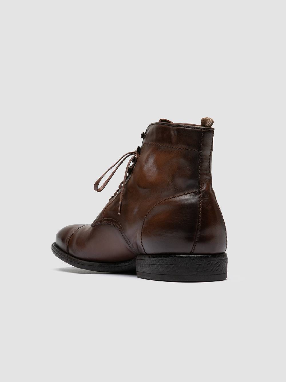 Officine Creative EMORY CAOU 014 Stivali Marrone Chiaro in Pelle Fino Al -60%